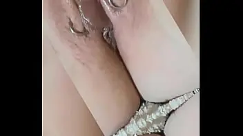 helping my stunning milf stepmom shaving her pussy