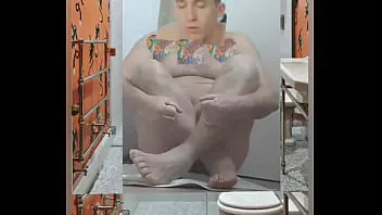 gay porn in toilet